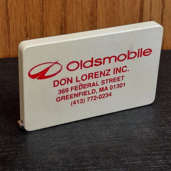 Oldsmobile Pocket Tape Measure 6 ft Automobile Car Dealer MA Advertising Rule - Picture 6 of 9